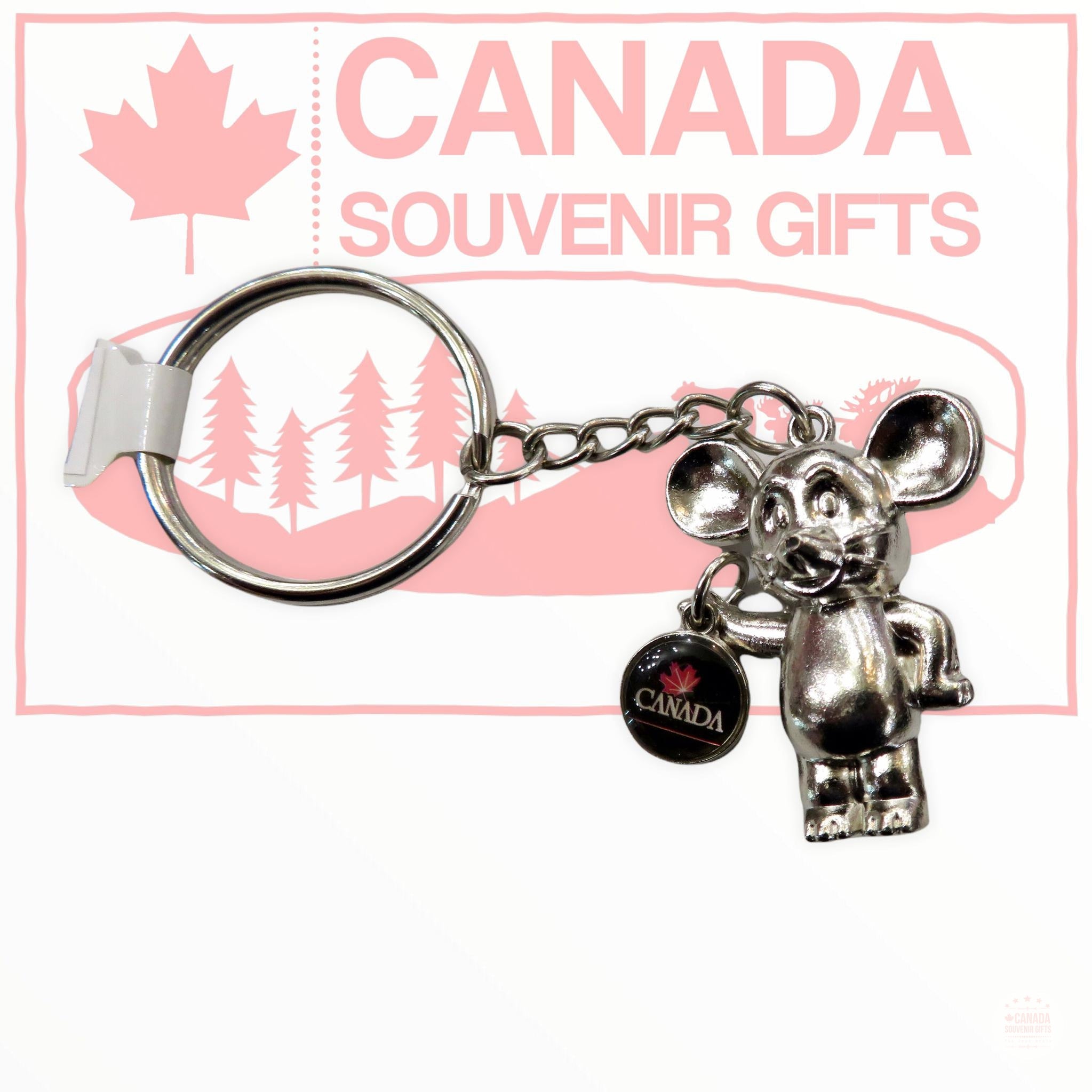 Metal Diecast Keychain - Canada Beaver Key Ring
