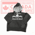 Montreal Adidas White on Grey Heritage Pullover Hoodie Youth Unisex 8-14 Years Old Boys & Girls