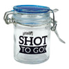 Montreal Blue Lid Shot Glass - Whiskey Vodka Tequila Jar Shot To Go Glass