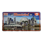 Montréal City Scene Vintage License Plate Design Fridge Magnet