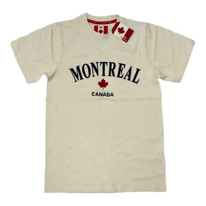 Montréal Cream Off White Embroidery Adult Unisex T-shirt