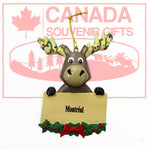 Montreal Moose Christmas Holiday Ornament