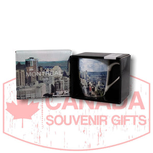 Montreal Scene Coffee Mug 13oz | City Landmark Coffee Cup - Matching Gift Box