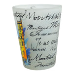 Montreal Skyline Vintage Expression Shot Glass, 1.5-Ounce Heavy Base Shot Glass Set, Whiskey Shot Glass