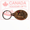 Montreal Skyline Vintage Keychain - Metal - Bronze or Silver Variations - Porte-Cle Key Ring