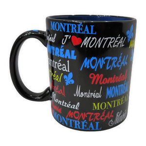 Montreal and Canada Mugs with Glitter Themed Design Coffee Mug | Glitter Ceramic Cup Printed on All Sides | Canadian Cups for Hot and Cold Drinks and Tea Lovers (Canada)