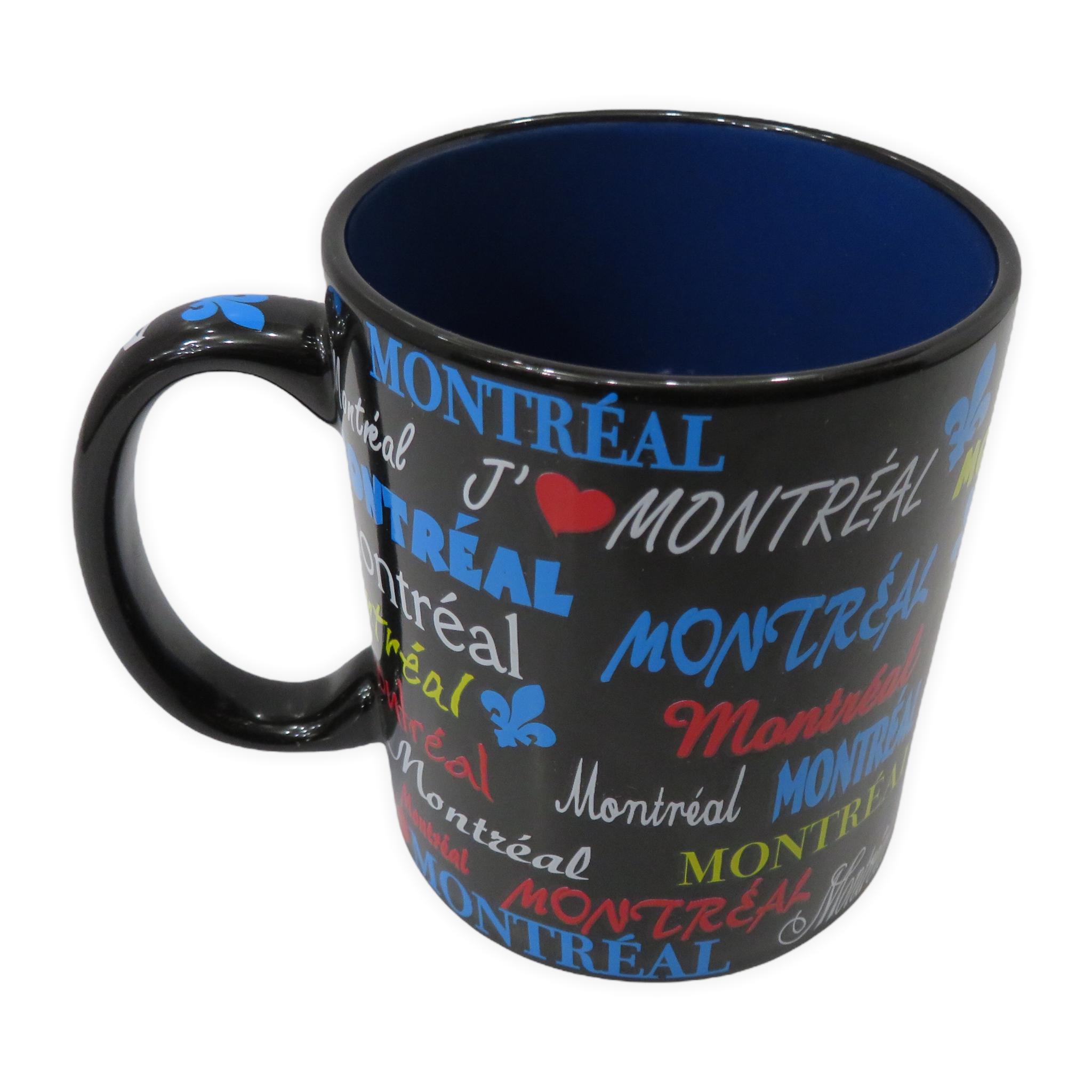 Montreal and Canada Mugs with Glitter Themed Design Coffee Mug | Glitter Ceramic Cup Printed on All Sides | Canadian Cups for Hot and Cold Drinks and Tea Lovers (Canada)