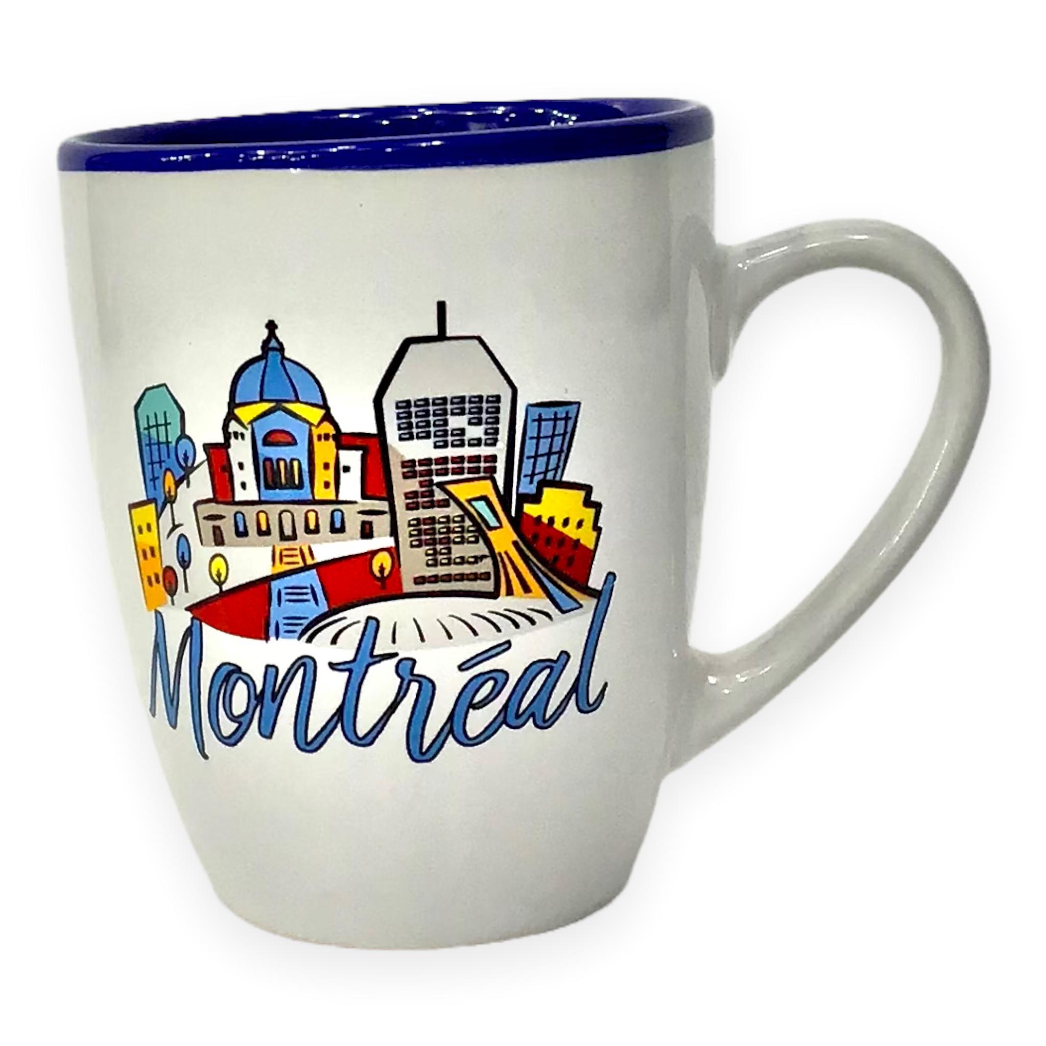 Mug Montréal Skyline Vintage Painting Theme Coffee Cup