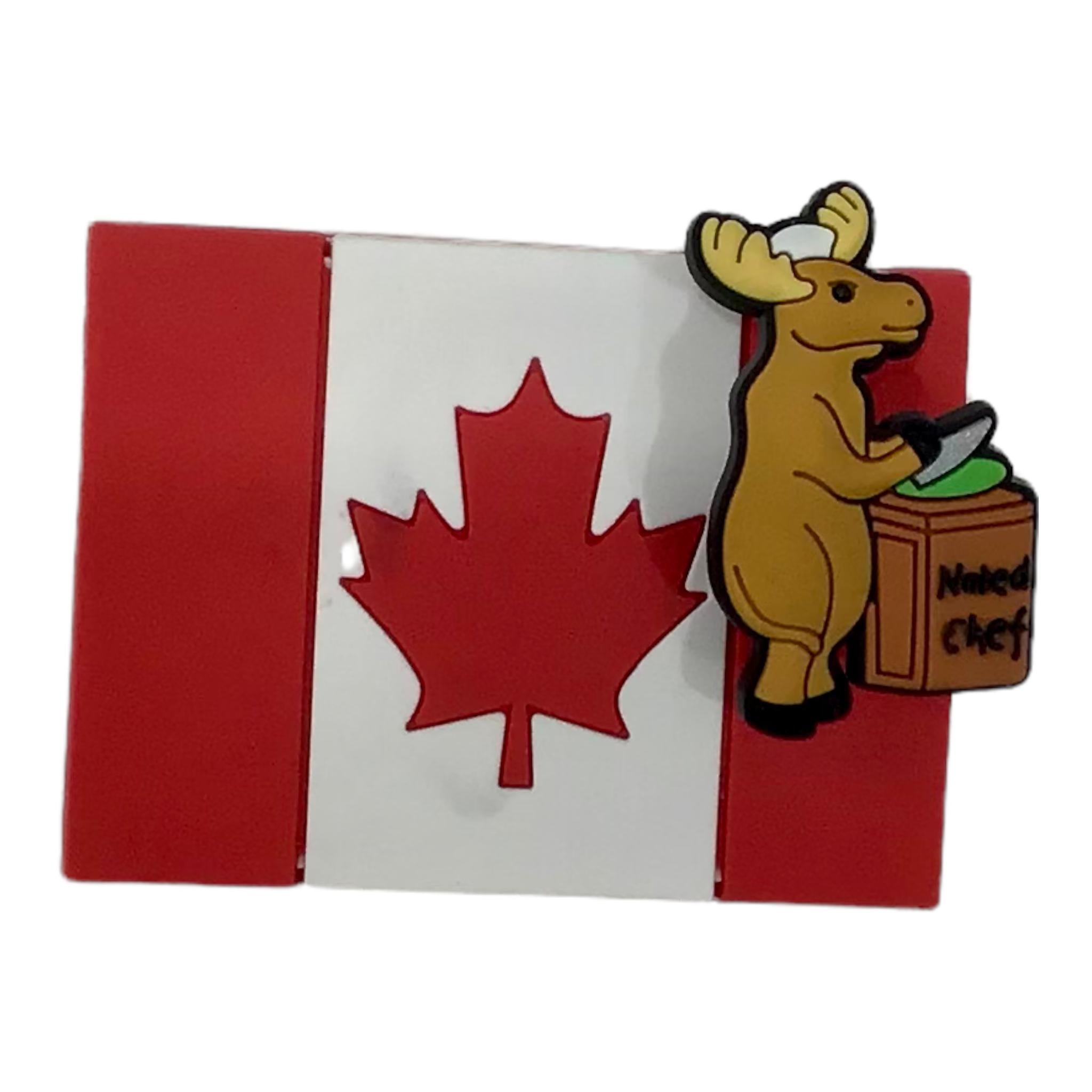 Naked Chef Moose Canada Magnet