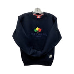 Navy Crew Neck Sweatshirt Canadian iconic Maple Leaf 3 Colors logo and Montreal Name Drop Embroidery