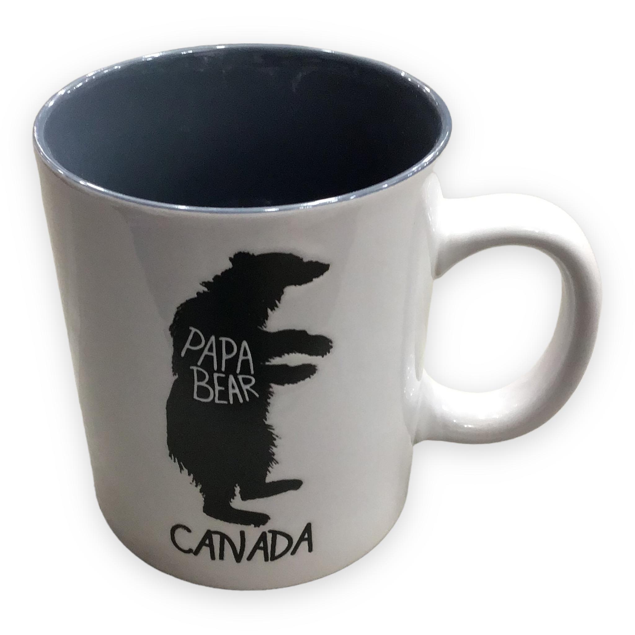PAPA BEAR COFFEE MUG - 18 OZ CERAMIC COFFEE CUP CANADA PAPA BEAR
