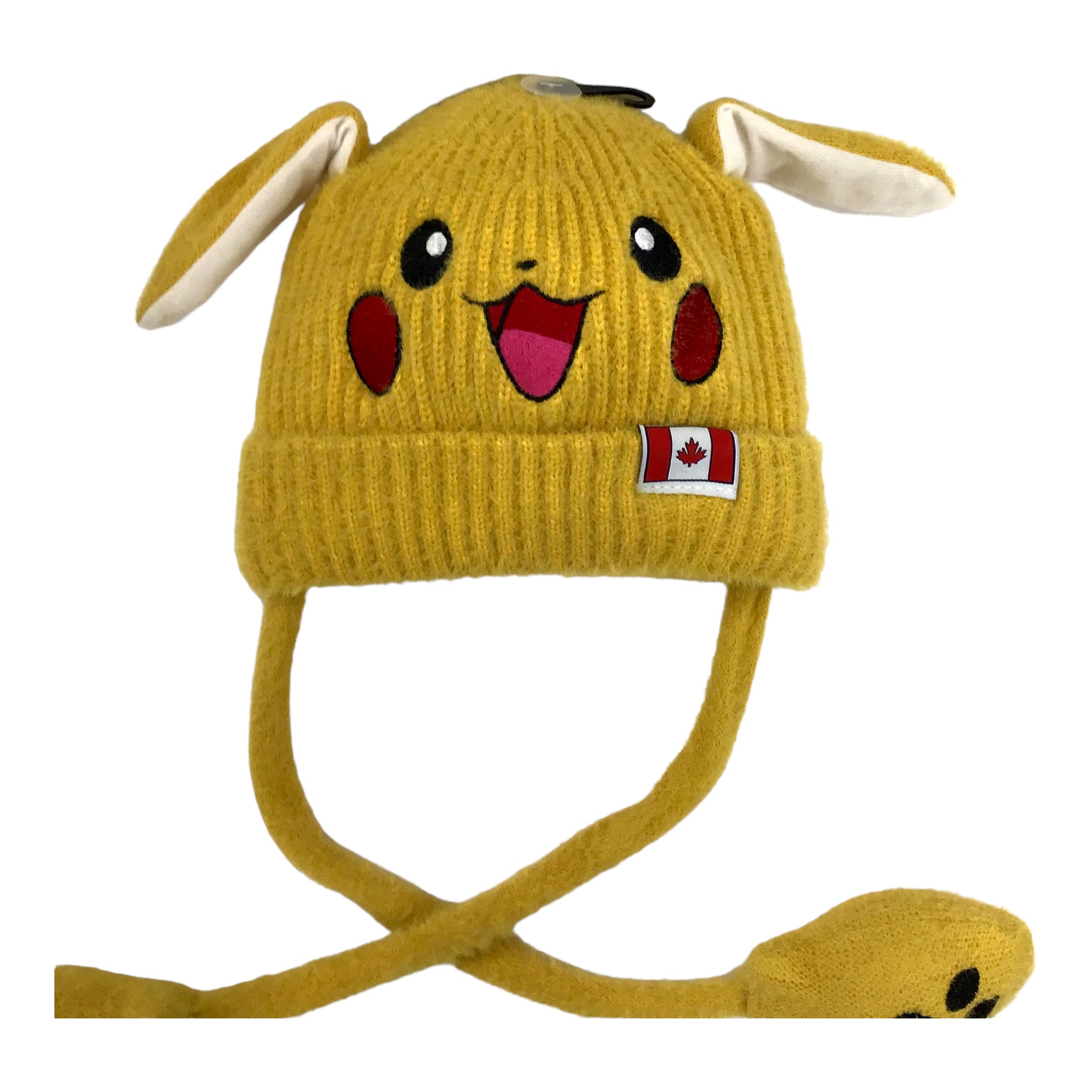 Pikato Beanie Canada Pikachu Hat Rabbit Ear Moving Jumping Hat Funny Bunny Plush Hat Cap