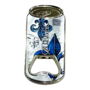 Quebec Bottle Opener - Fleur de Lys Cane Shaped Magnet