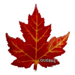 Québec Maple Leaf Clear Acrylic Magnet Souvenir