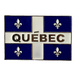 Quebec flag magnet 2” x 3”