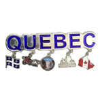 Québec magnet with dangling vintage scenic