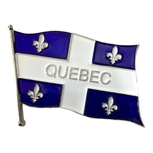 Quebec waving flag magnet