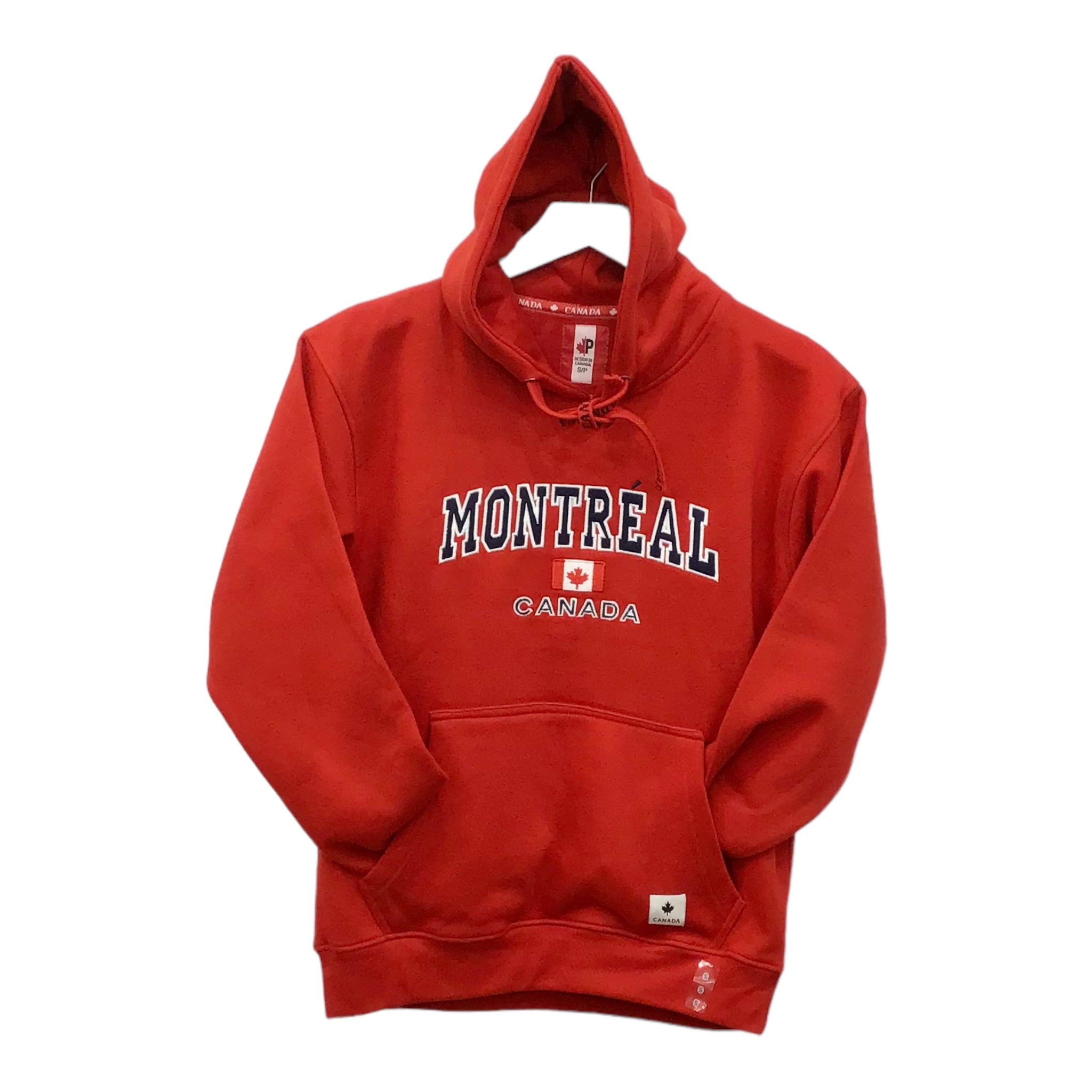 Red Montreal Relax anytime, anywhere in the Half Dome Hoodie from Canada Souvenir Collection Embroidery Men and Women Unisex Sweatshirt
