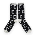 Socks - Black W/ Red or Black W/ White "C" Canada Pattern