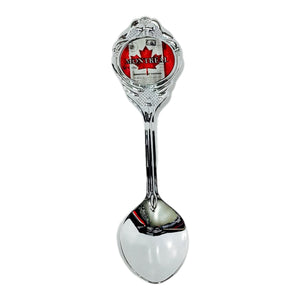 Spoon Magnet - Canadian Flag Souvenir Collection Spoon w/ Montréal Name Drop - Stainless