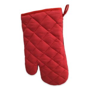 Thermal-Grip Oven Mitt - Red and Black Maple Leaf. Constructed of 100% Polyester | Mitaine de four Souvenir Canada
