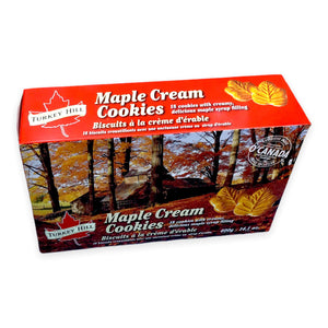 Turkey Hill's Maple Cream Cookies (400g) are made in Canada.