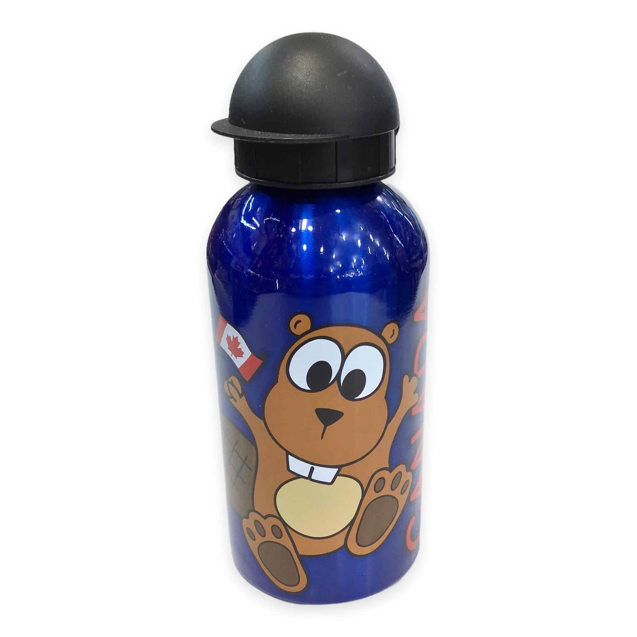 Water Bottle Funny Beaver 500ml - Stainless Steel Flask For Kids Leak