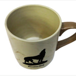 Wolf Theme Marble Coffee Mug | Wolf Print Porcelain Coffee Mugs | Wolf Ceramic Coffee Cup | Classic Ceramic Cup for Tea Latte Cappuccino