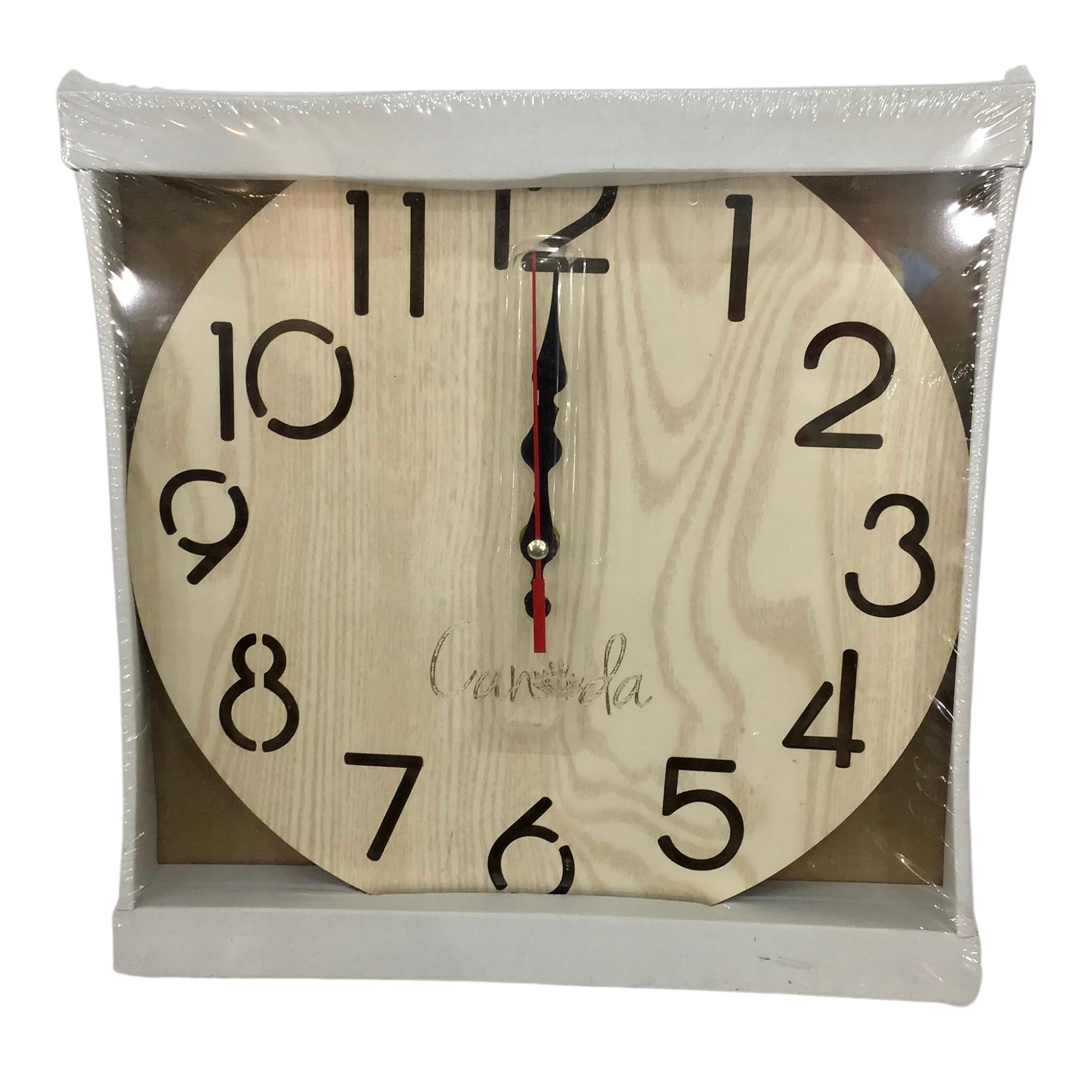Wood Wall Clock Canada Engraving 11”D